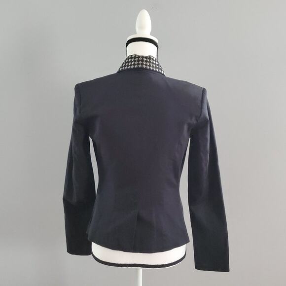 Jessica Simpson Darryle Studded Tuxedo Blazer Size 0 - Picture 2 of 8